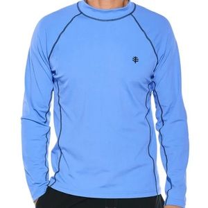 Coolibar Men's Tulum Long Sleeve Surf Rash Guard UPF 50+